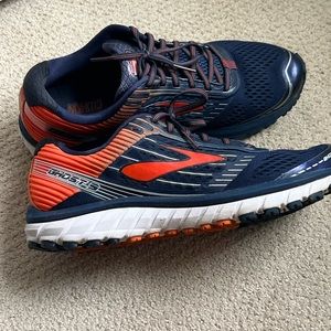 BROOKS GHOST - Mens Size 12M - Navy/Orange